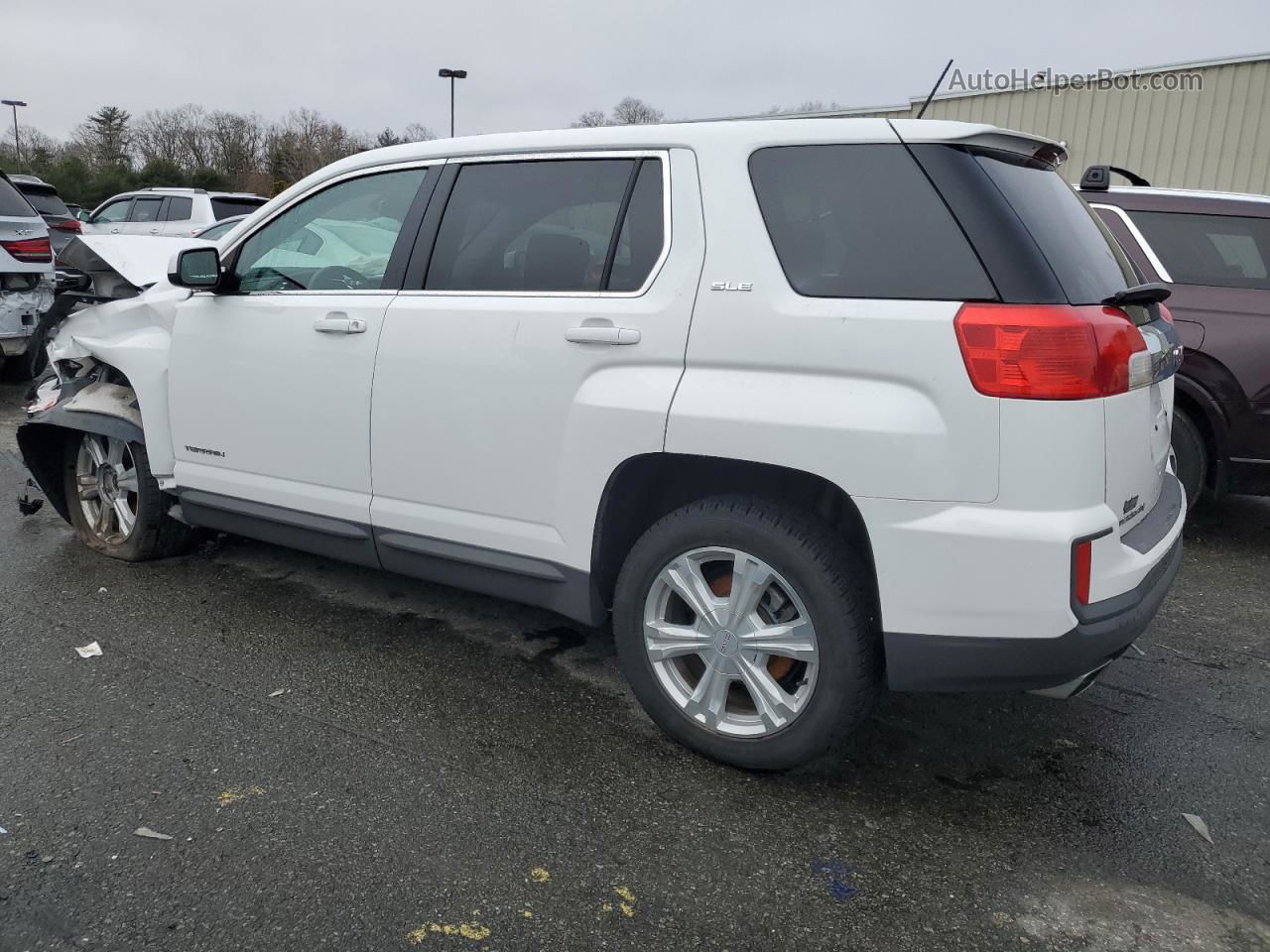 2017 Gmc Terrain Sle White vin: 2GKFLSEK2H6280311