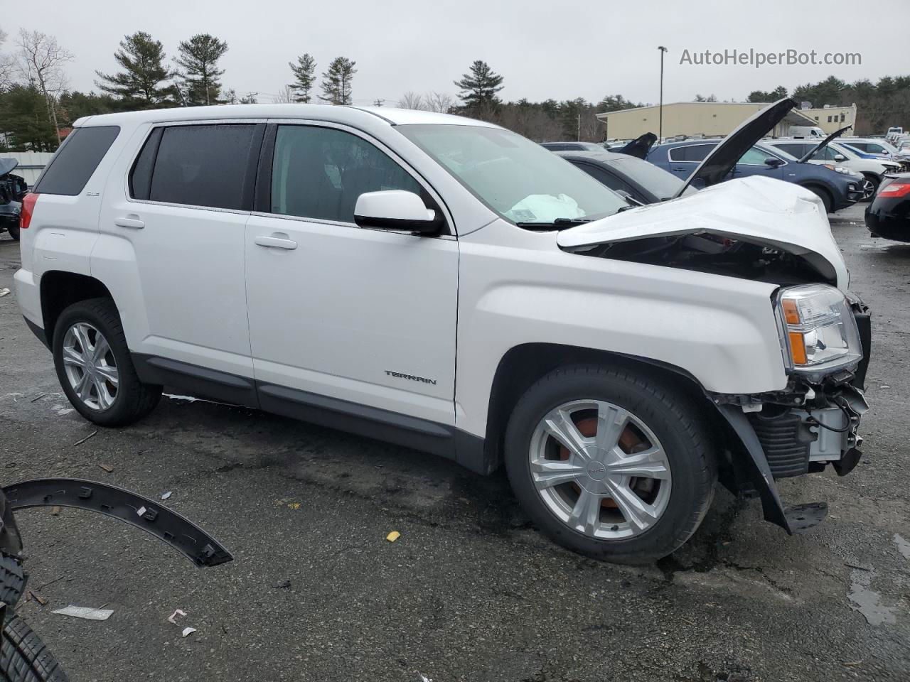 2017 Gmc Terrain Sle White vin: 2GKFLSEK2H6280311