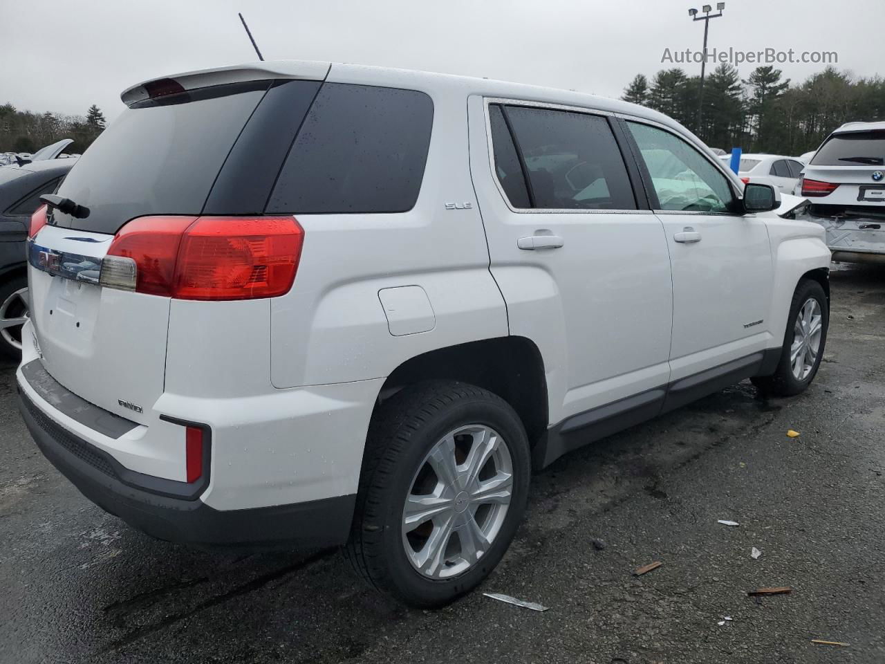 2017 Gmc Terrain Sle White vin: 2GKFLSEK2H6280311