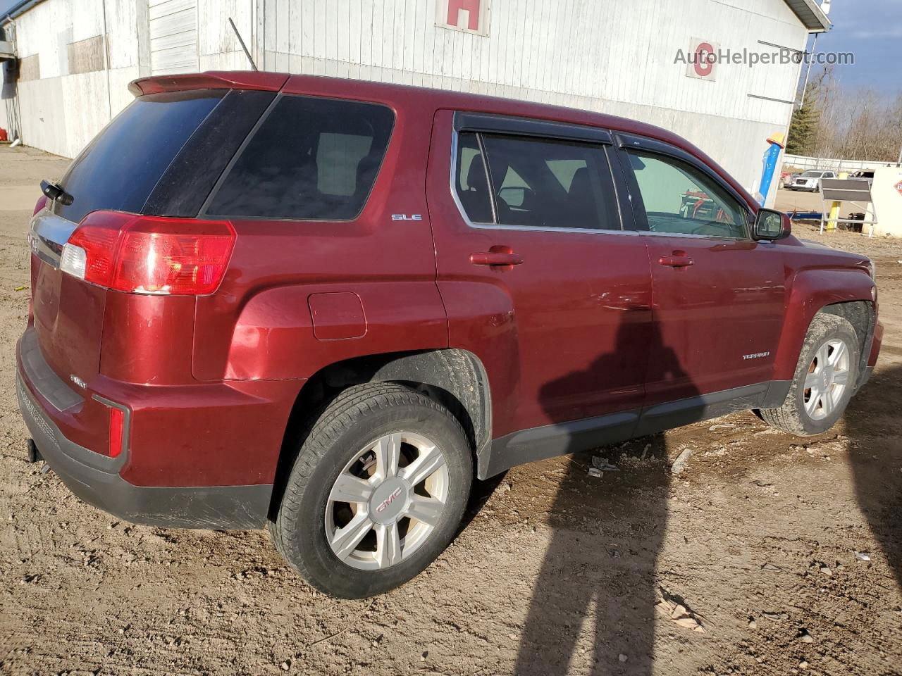 2016 Gmc Terrain Sle Бордовый vin: 2GKFLSEK3G6227230