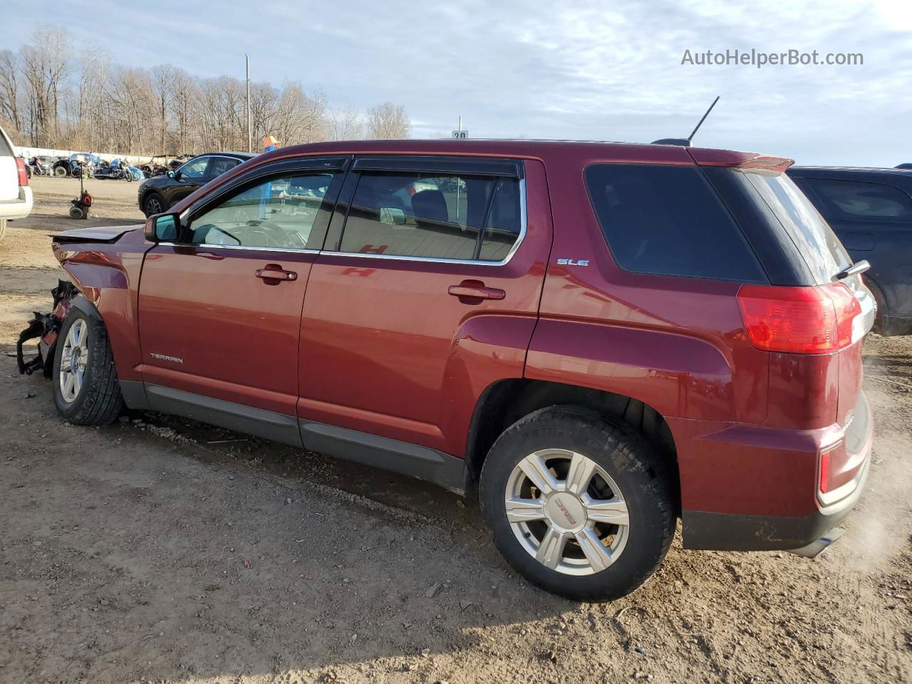 2016 Gmc Terrain Sle Burgundy vin: 2GKFLSEK3G6227230