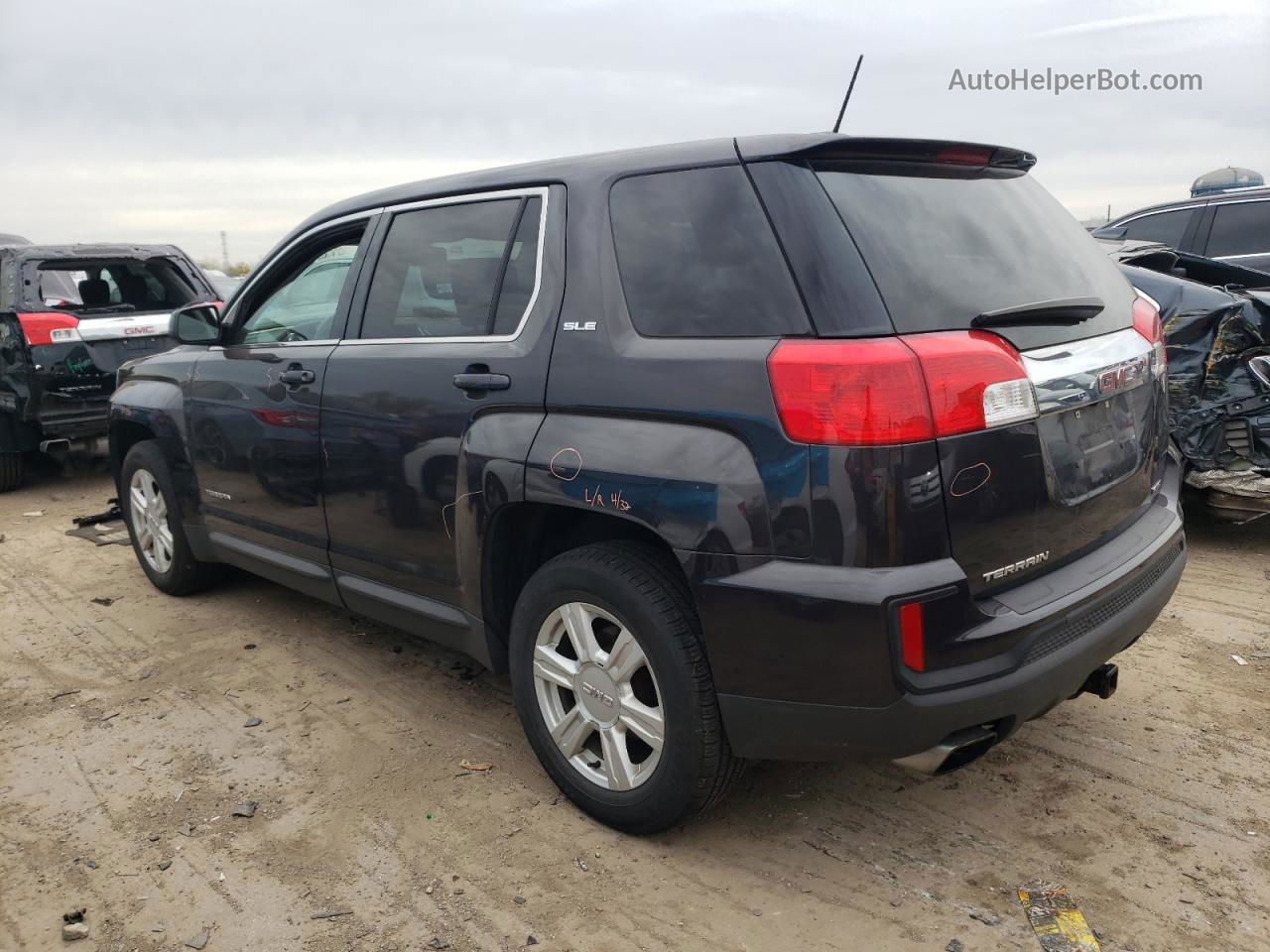 2016 Gmc Terrain Sle Gray vin: 2GKFLSEK3G6256551