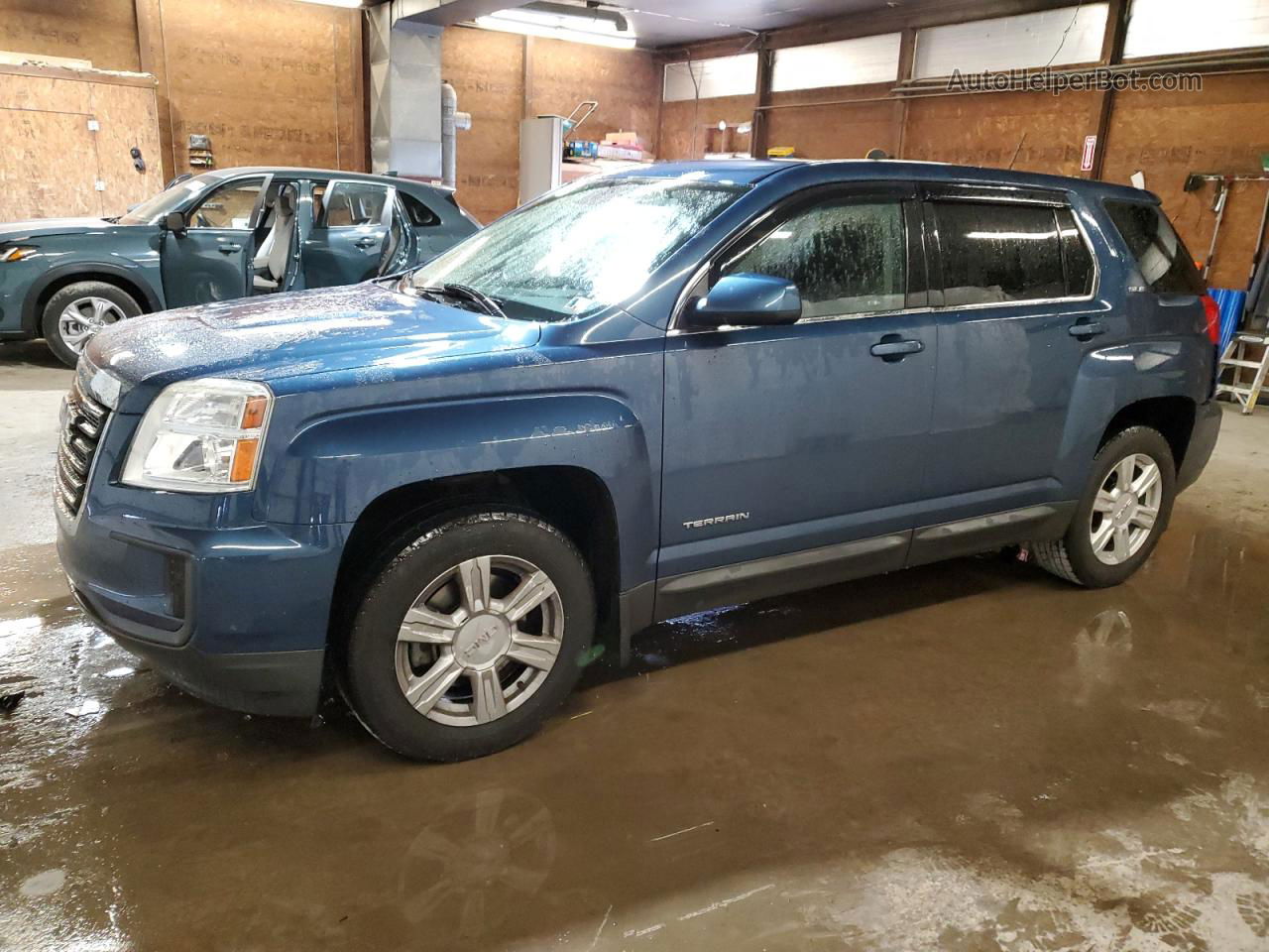 2016 Gmc Terrain Sle Blue vin: 2GKFLSEK3G6302783