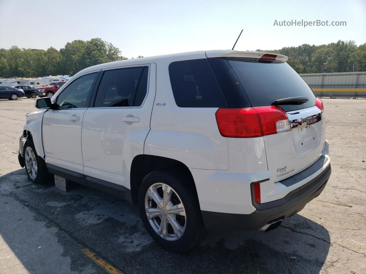 2017 Gmc Terrain Sle White vin: 2GKFLSEK3H6137447