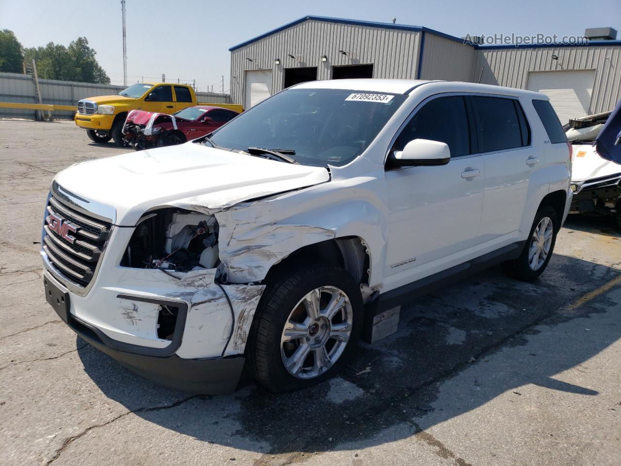 2017 Gmc Terrain Sle White vin: 2GKFLSEK3H6137447