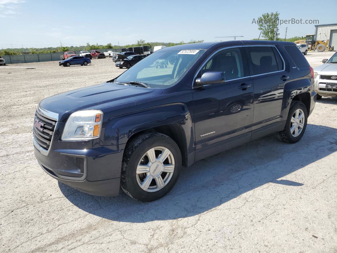 2016 Gmc Terrain Sle Синий vin: 2GKFLSEK4G6153235