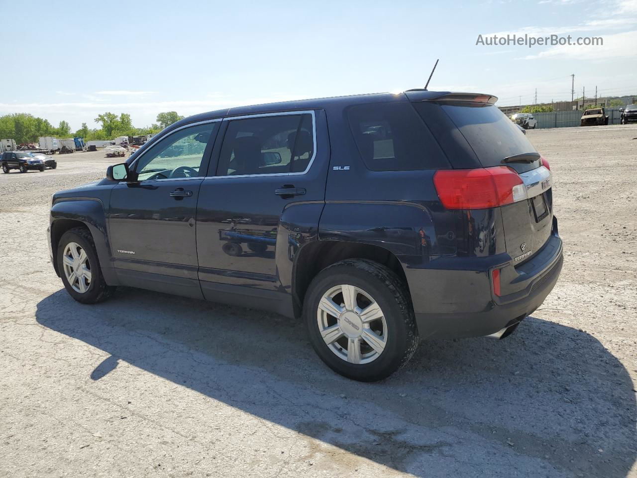 2016 Gmc Terrain Sle Синий vin: 2GKFLSEK4G6153235