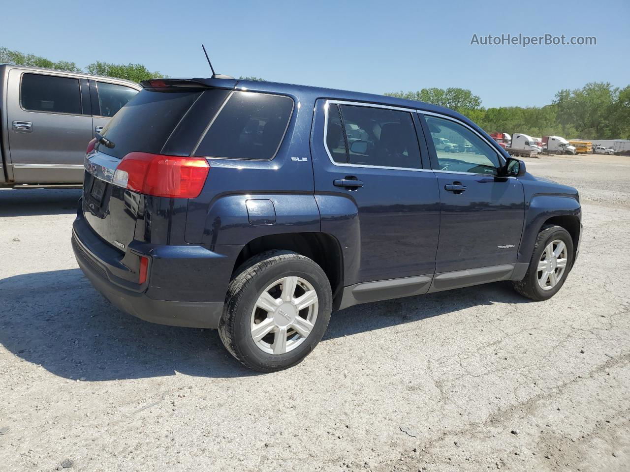 2016 Gmc Terrain Sle Синий vin: 2GKFLSEK4G6153235