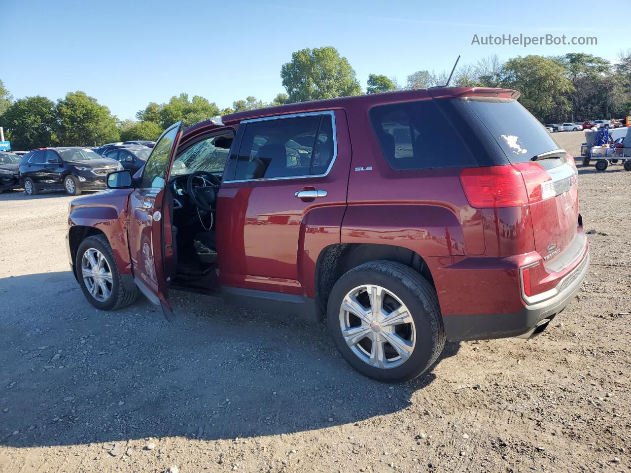 2017 Gmc Terrain Sle Maroon vin: 2GKFLSEK4H6245690