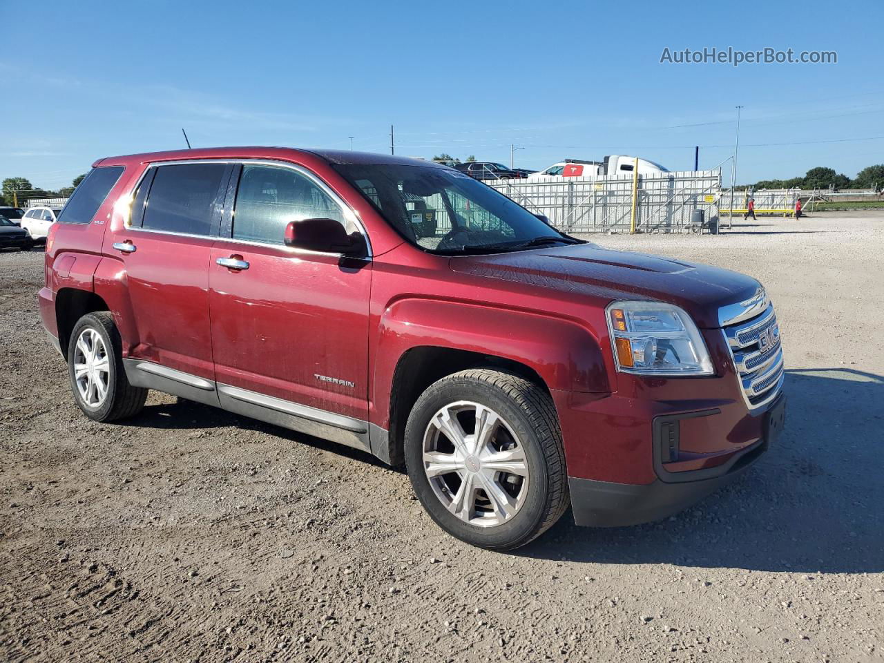 2017 Gmc Terrain Sle Maroon vin: 2GKFLSEK4H6245690