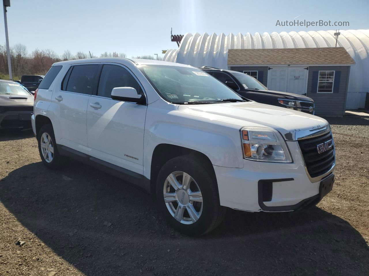 2016 Gmc Terrain Sle White vin: 2GKFLSEK5G6247303