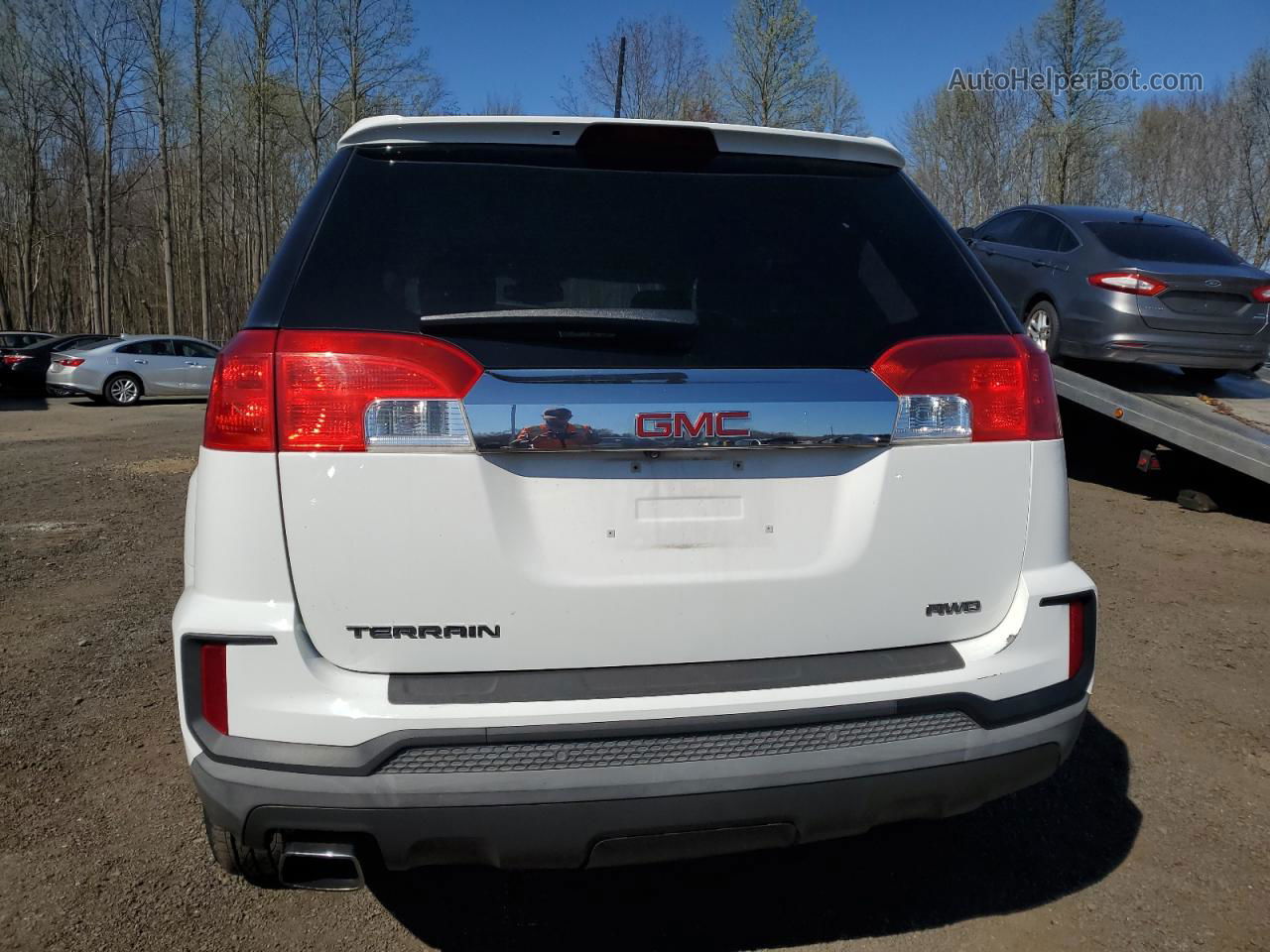 2016 Gmc Terrain Sle White vin: 2GKFLSEK5G6247303