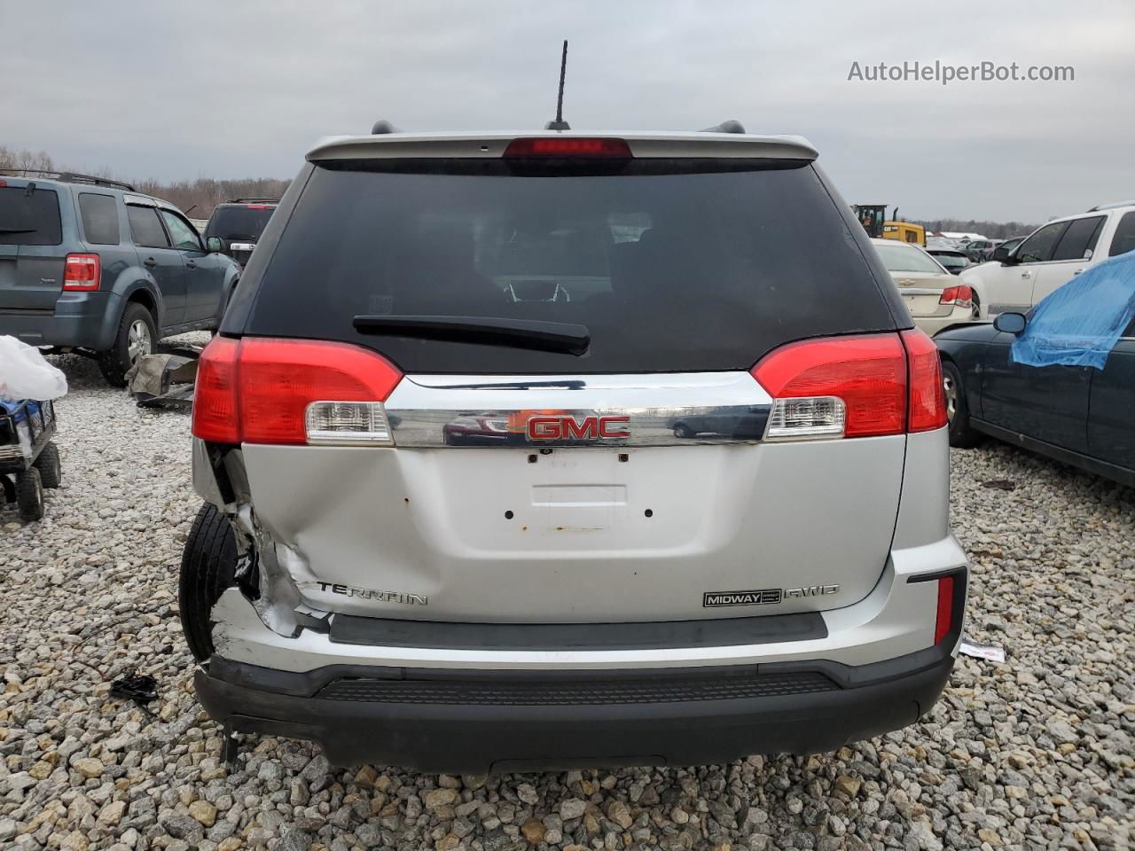 2016 Gmc Terrain Sle Silver vin: 2GKFLSEK6G6162910