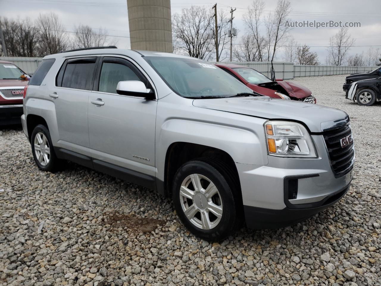 2016 Gmc Terrain Sle Silver vin: 2GKFLSEK6G6162910