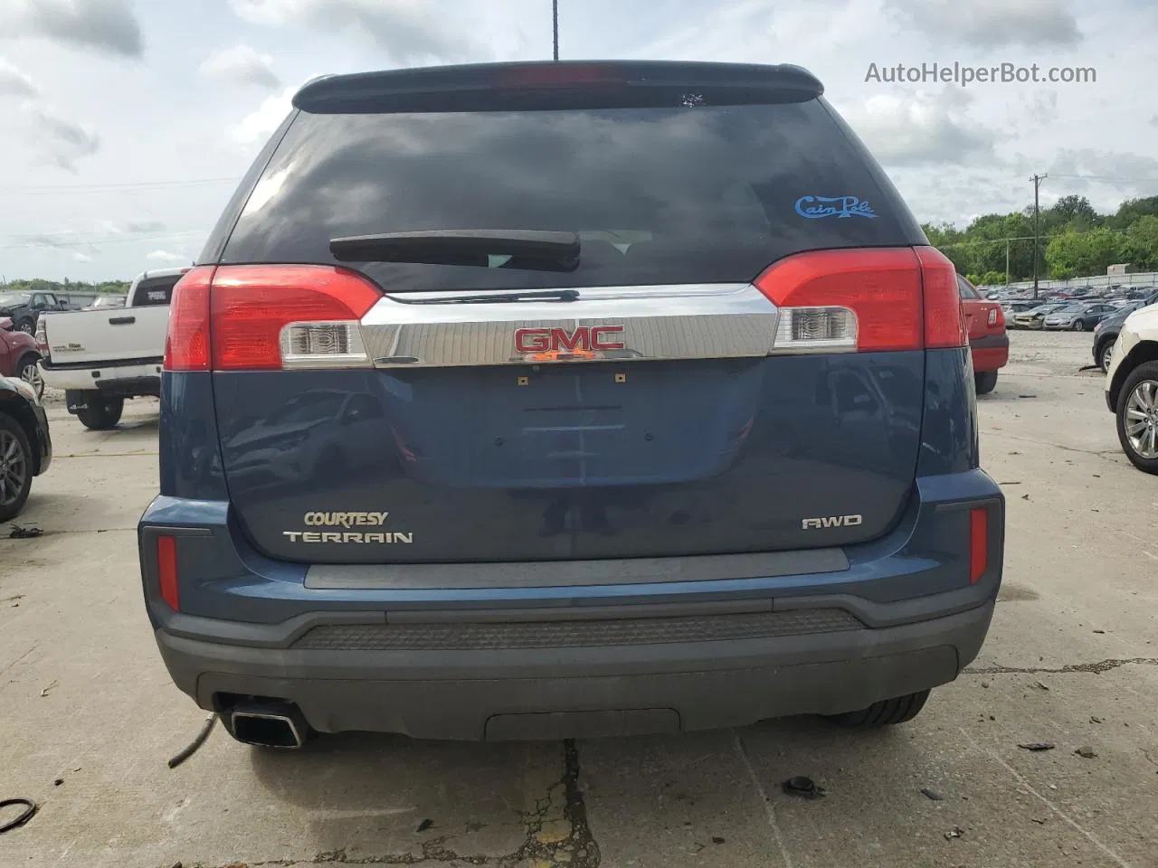 2016 Gmc Terrain Sle Blue vin: 2GKFLSEK6G6172708