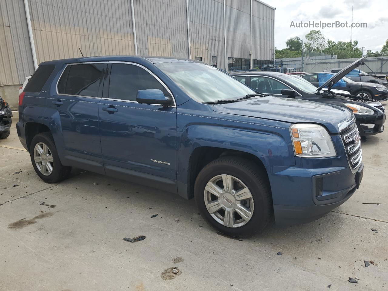 2016 Gmc Terrain Sle Blue vin: 2GKFLSEK6G6172708