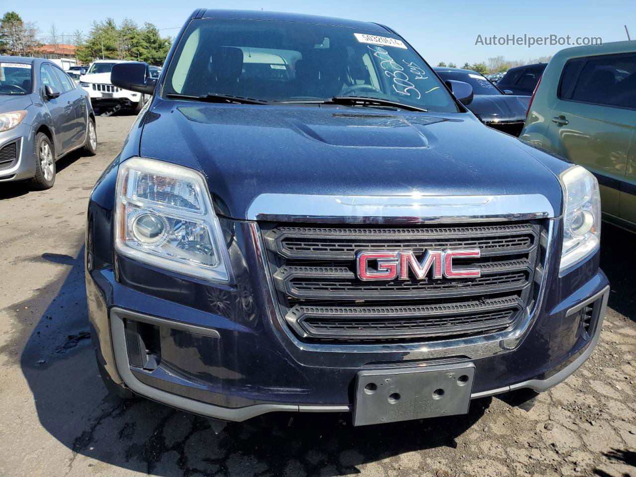 2017 Gmc Terrain Sle Синий vin: 2GKFLSEK6H6232570