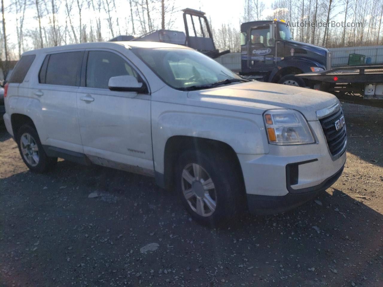 2016 Gmc Terrain Sle White vin: 2GKFLSEK8G6113336