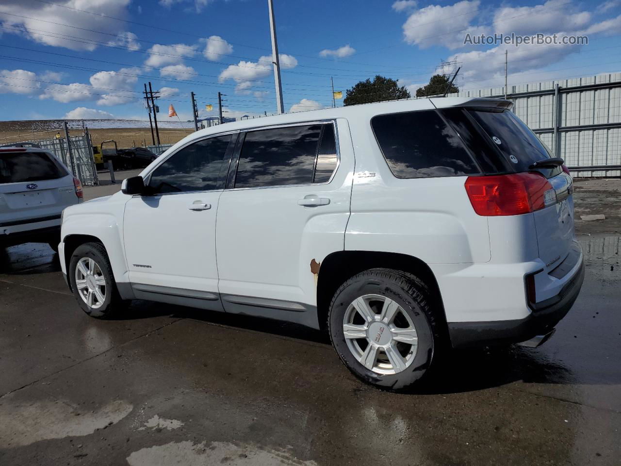 2016 Gmc Terrain Sle White vin: 2GKFLSEK8G6189736