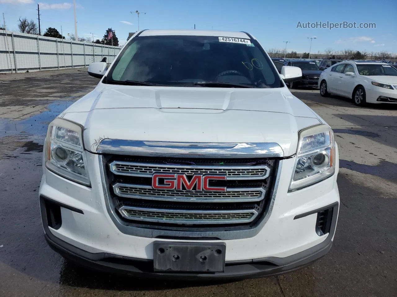 2016 Gmc Terrain Sle White vin: 2GKFLSEK8G6189736