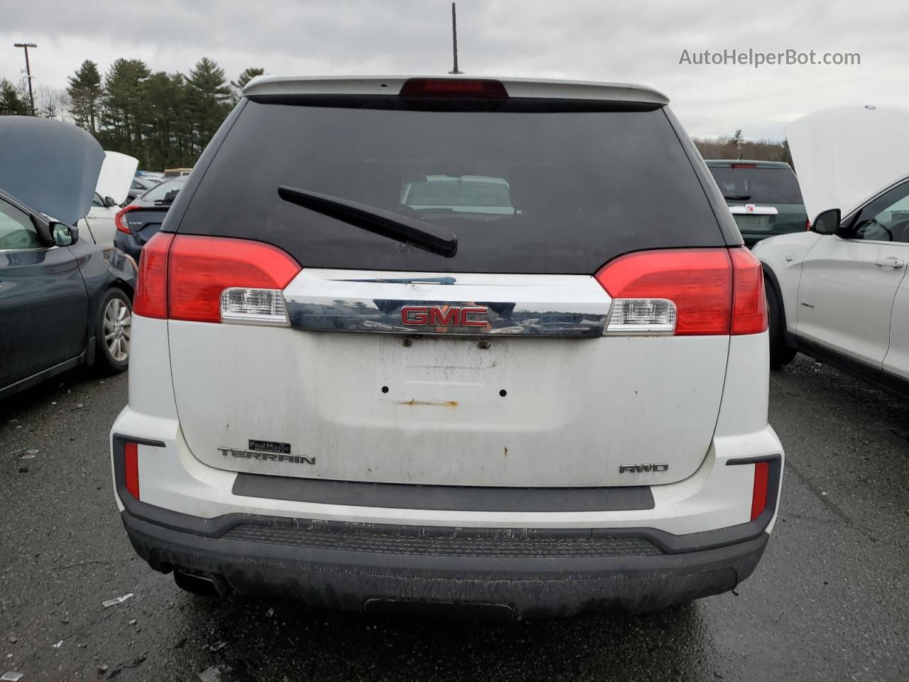 2016 Gmc Terrain Sle Белый vin: 2GKFLSEK9G6126225