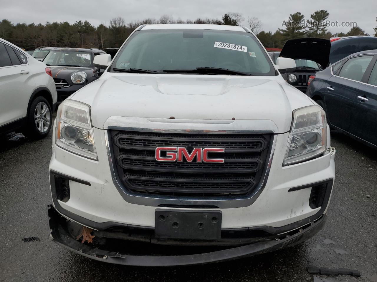 2016 Gmc Terrain Sle White vin: 2GKFLSEK9G6126225