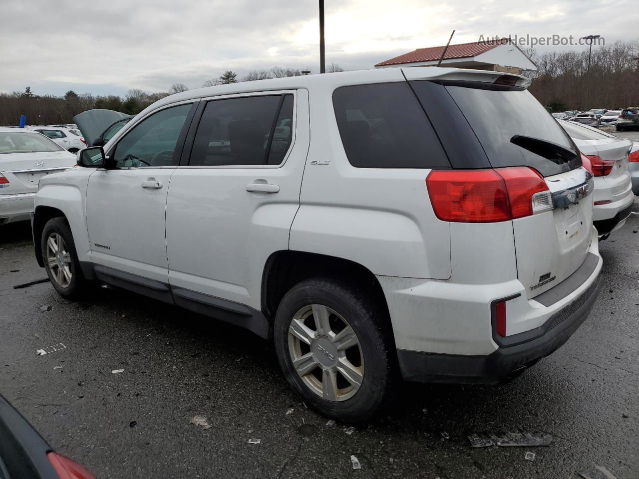 2016 Gmc Terrain Sle White vin: 2GKFLSEK9G6126225