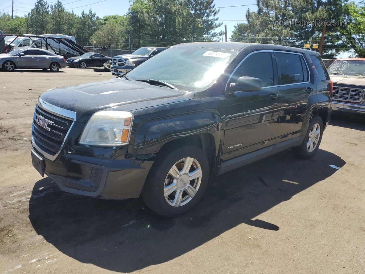 2016 Gmc Terrain Sle Черный vin: 2GKFLSEK9G6264153