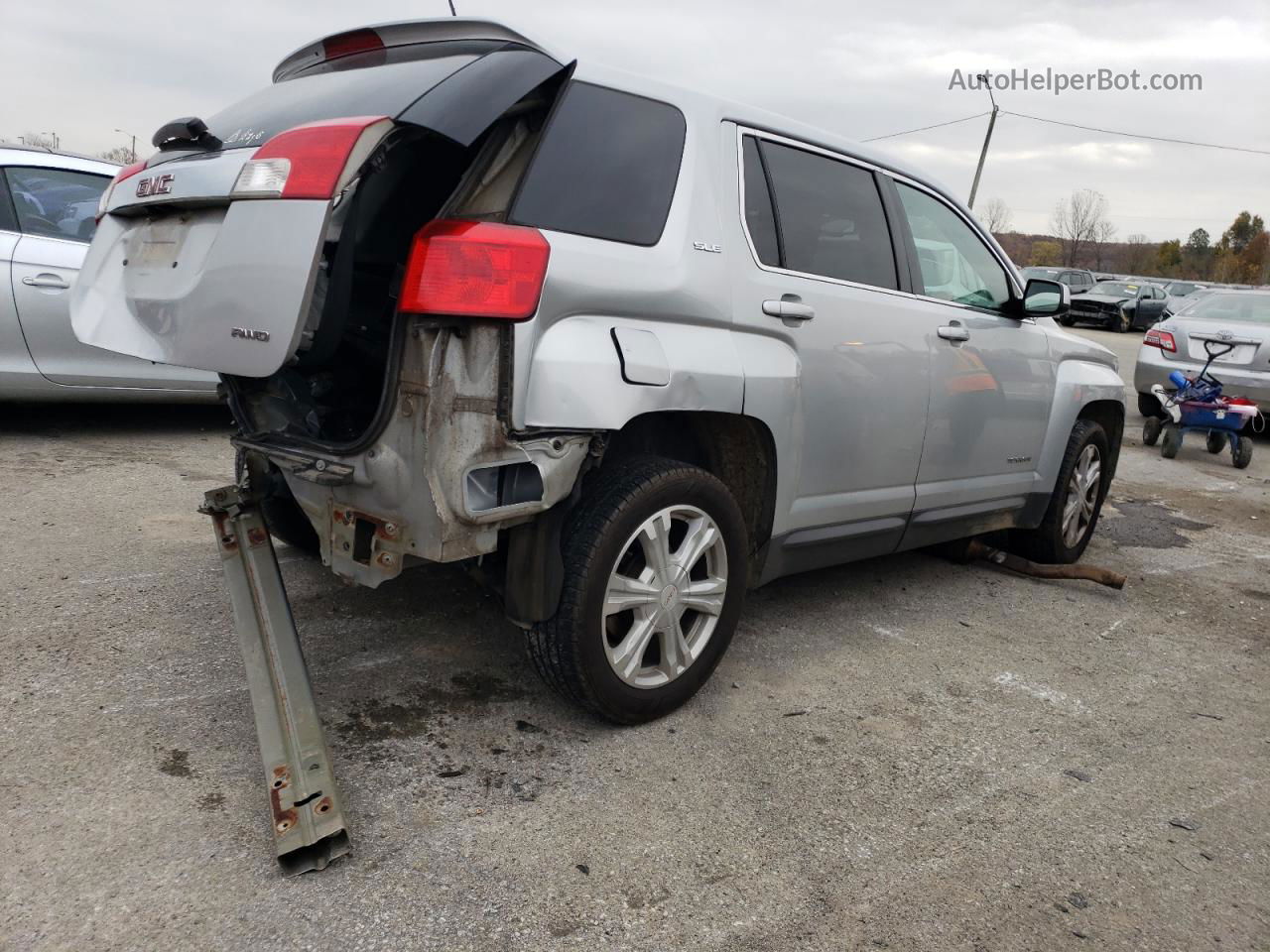 2017 Gmc Terrain Sle Silver vin: 2GKFLSEK9H6137596