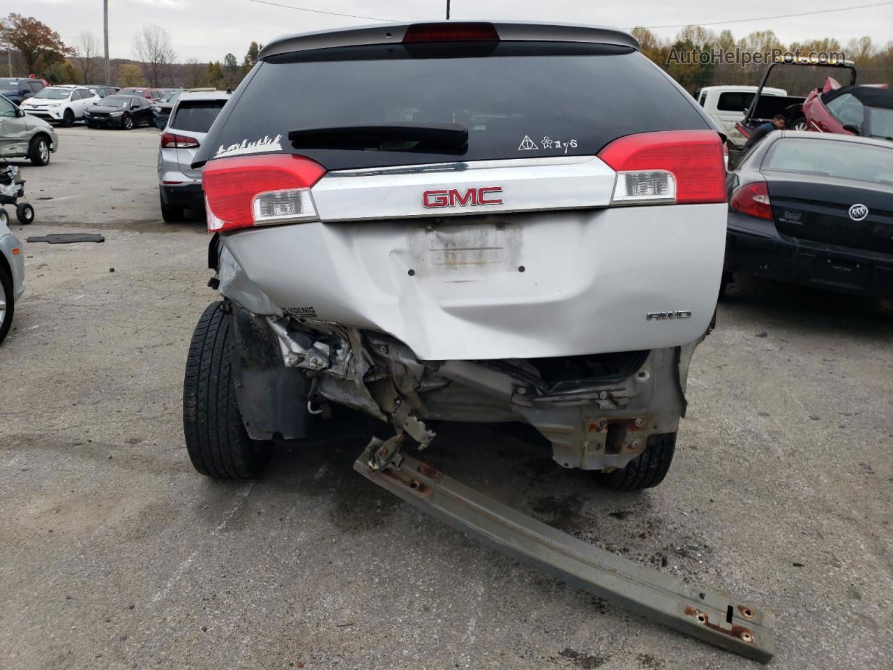 2017 Gmc Terrain Sle Silver vin: 2GKFLSEK9H6137596