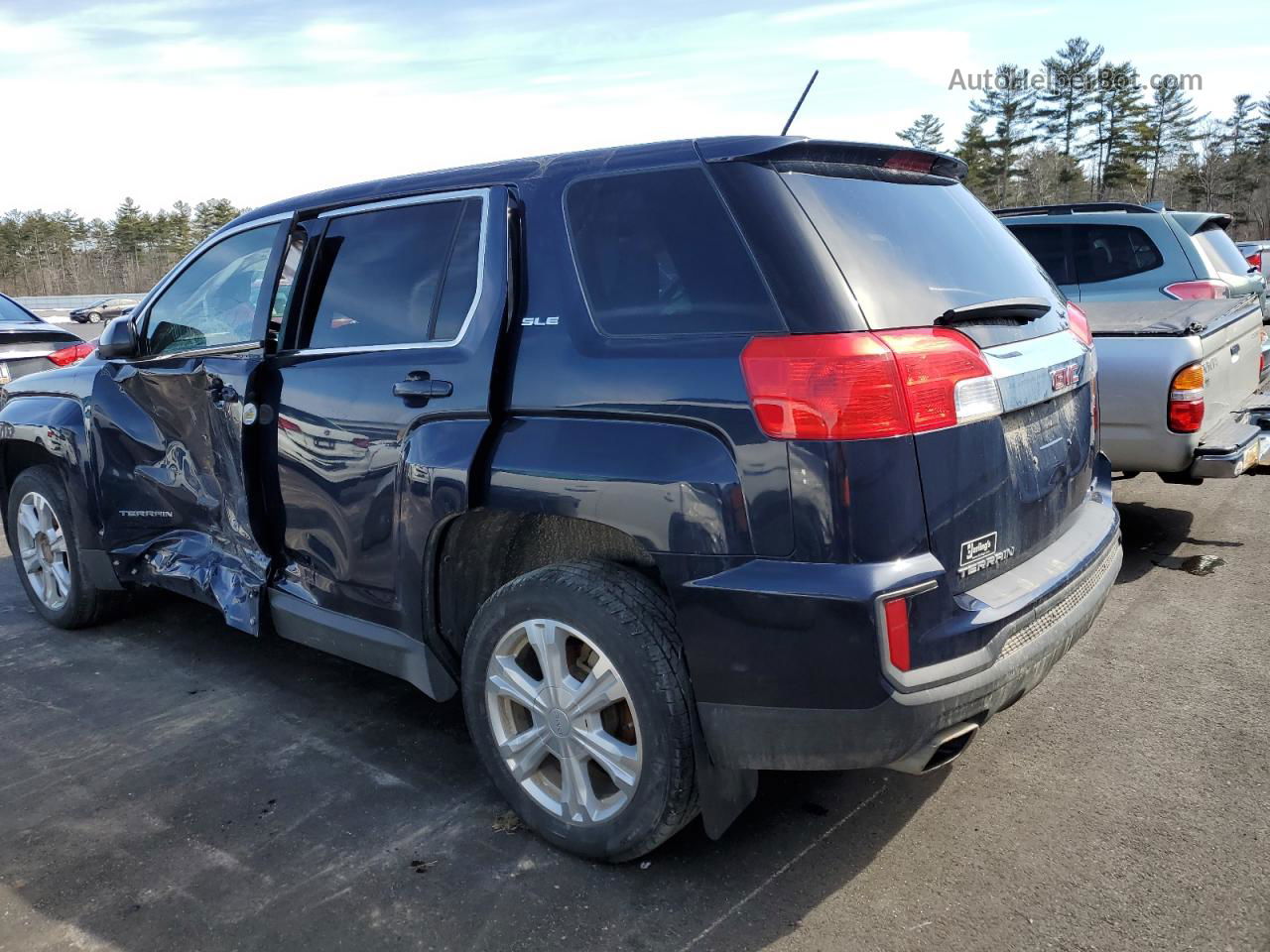 2017 Gmc Terrain Sle Blue vin: 2GKFLSEKXH6309618