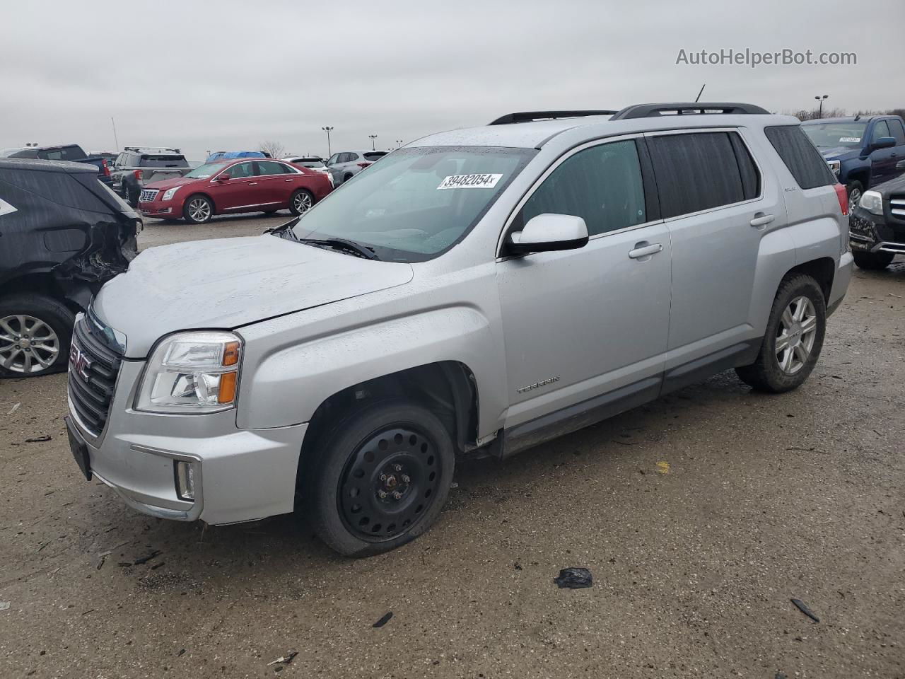 2016 Gmc Terrain Sle Silver vin: 2GKFLTE36G6180953