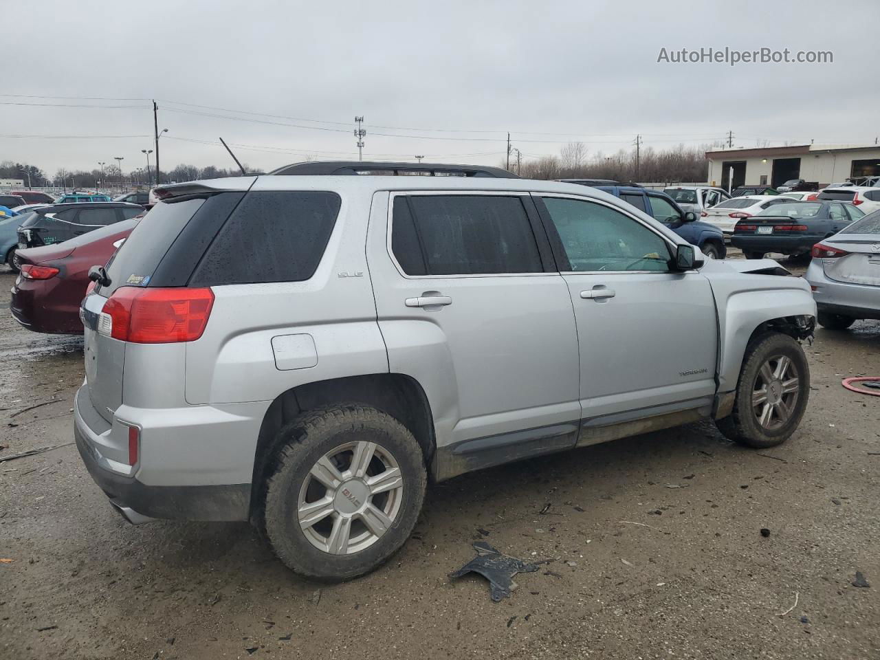 2016 Gmc Terrain Sle Silver vin: 2GKFLTE36G6180953