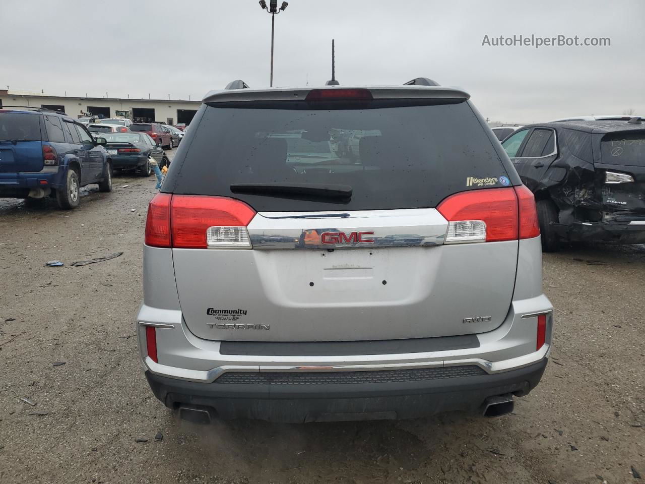 2016 Gmc Terrain Sle Silver vin: 2GKFLTE36G6180953