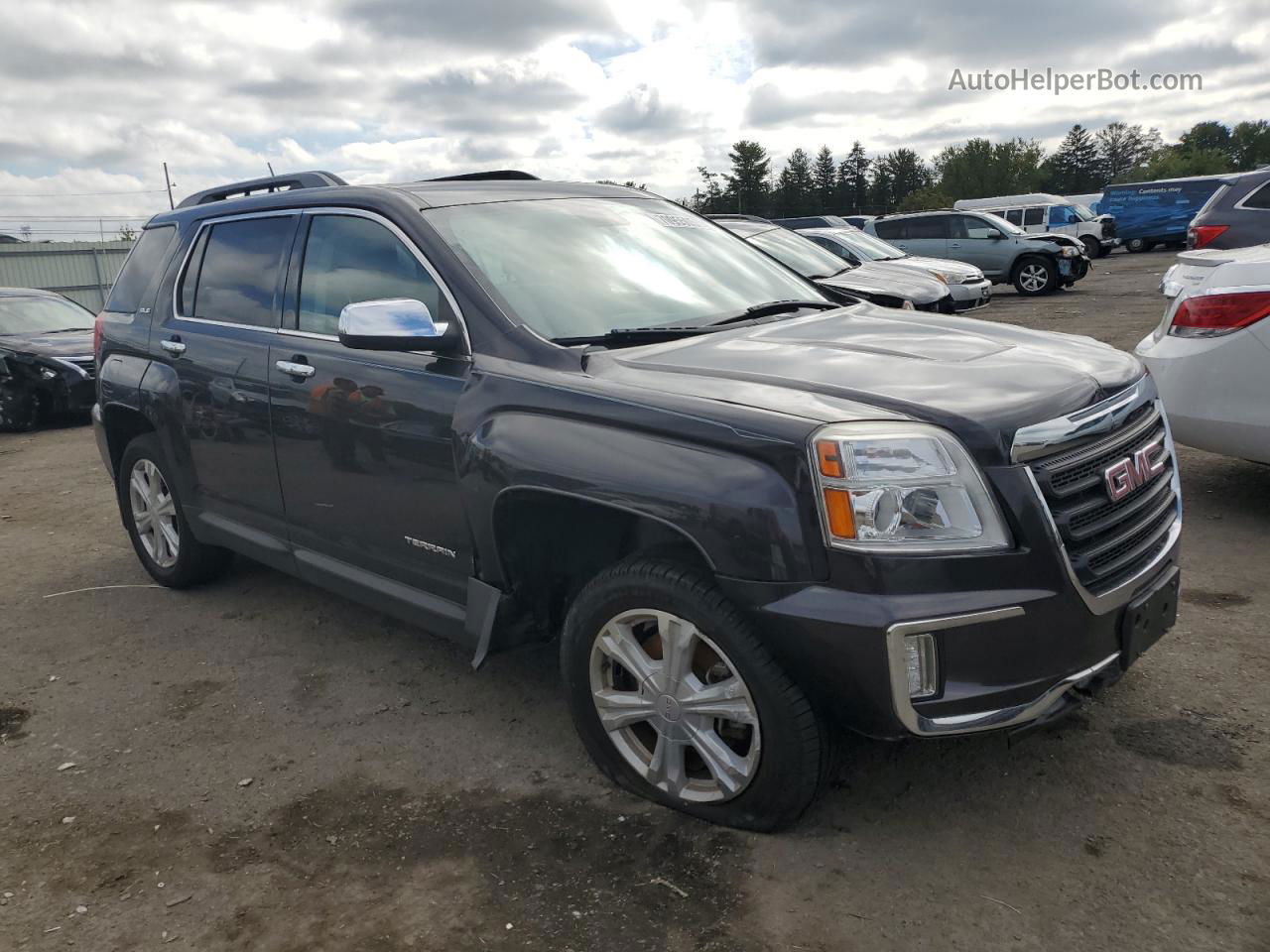 2016 Gmc Terrain Sle Gray vin: 2GKFLTE3XG6348075