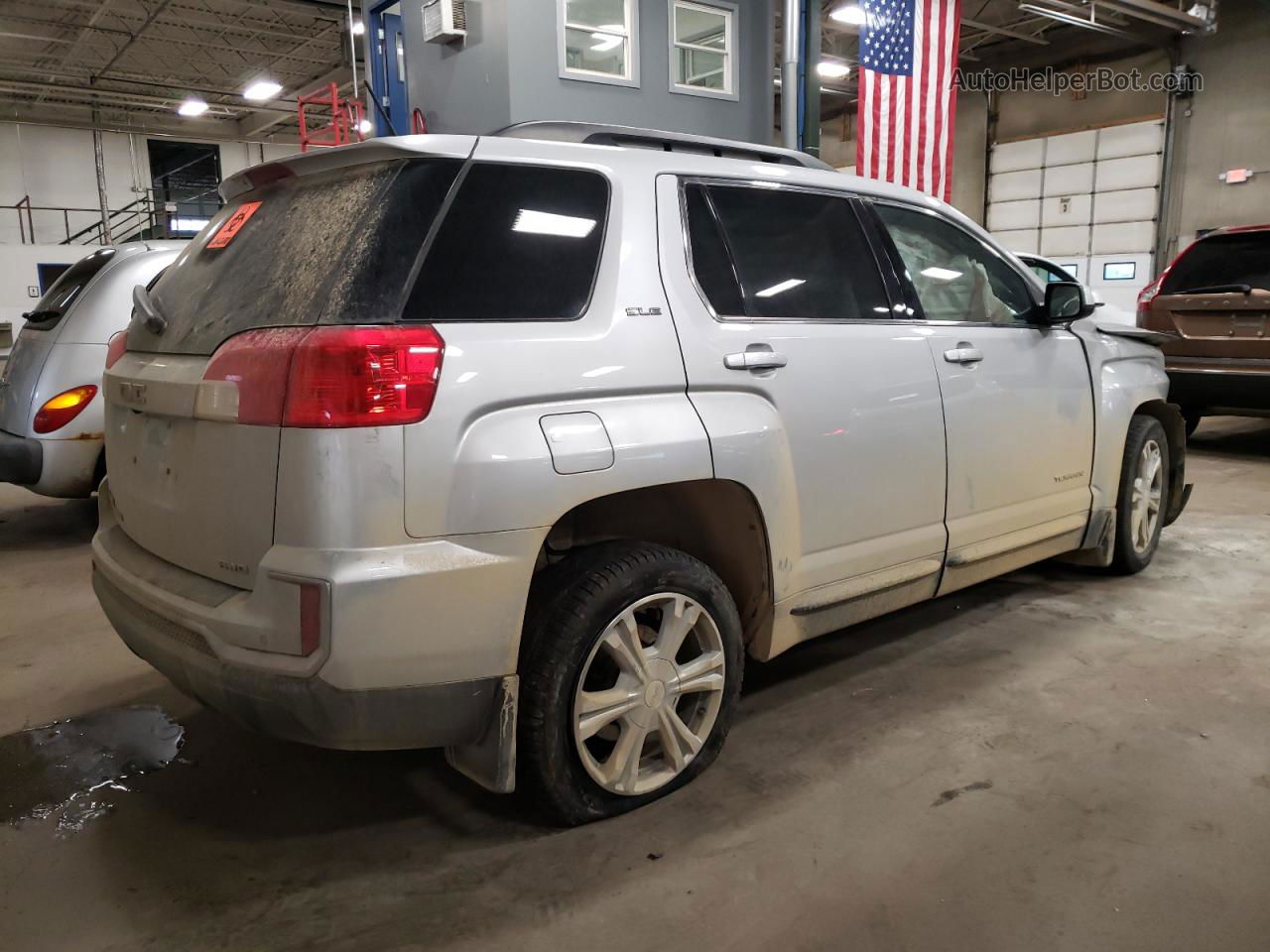 2017 Gmc Terrain Sle Silver vin: 2GKFLTEK1H6192050