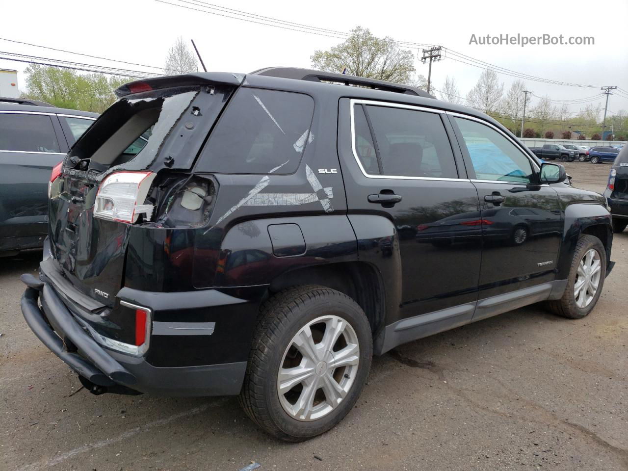 2017 Gmc Terrain Sle Черный vin: 2GKFLTEK1H6324854