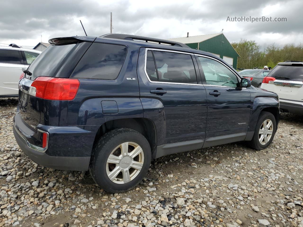 2016 Gmc Terrain Sle Blue vin: 2GKFLTEK2G6128579