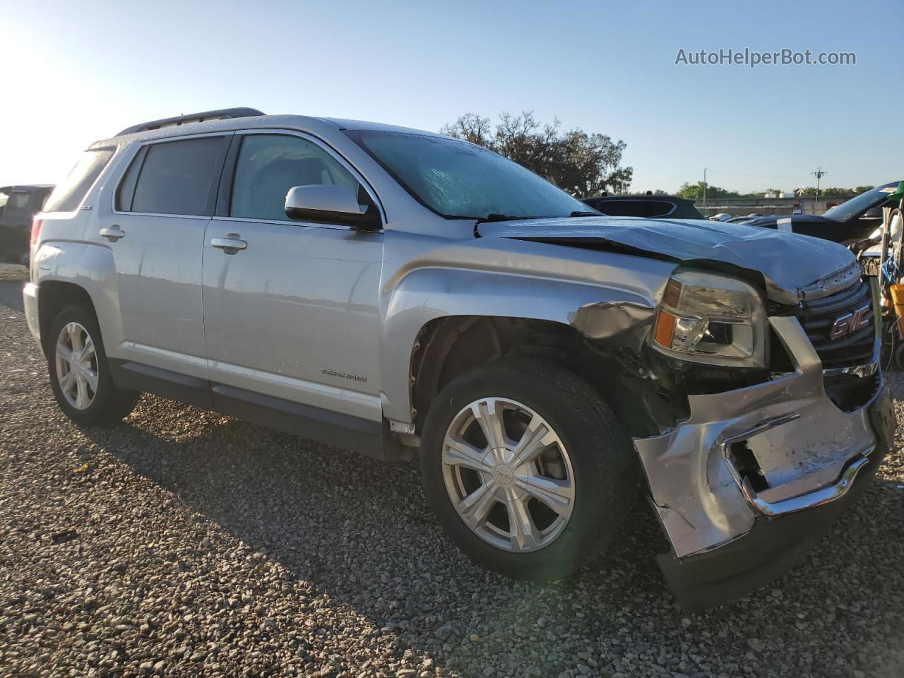 2017 Gmc Terrain Sle Silver vin: 2GKFLTEK4H6144106