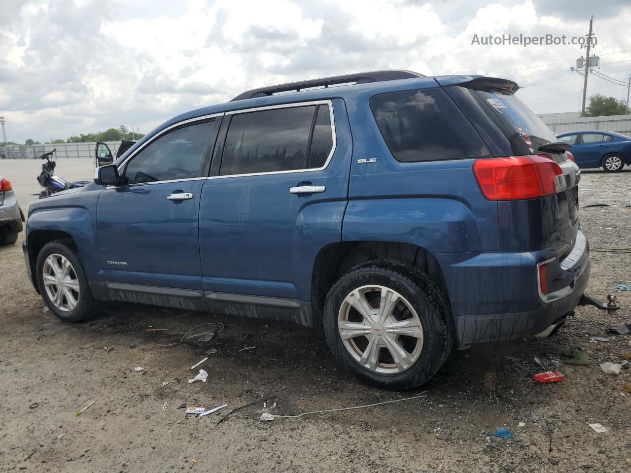 2016 Gmc Terrain Sle Синий vin: 2GKFLTEK5G6122811