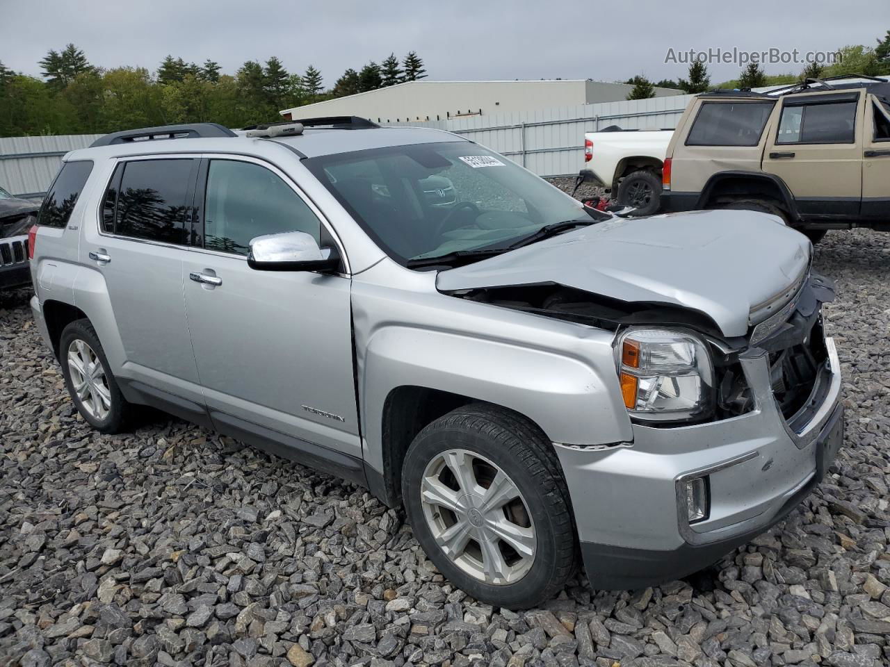 2016 Gmc Terrain Sle Silver vin: 2GKFLTEK5G6153850