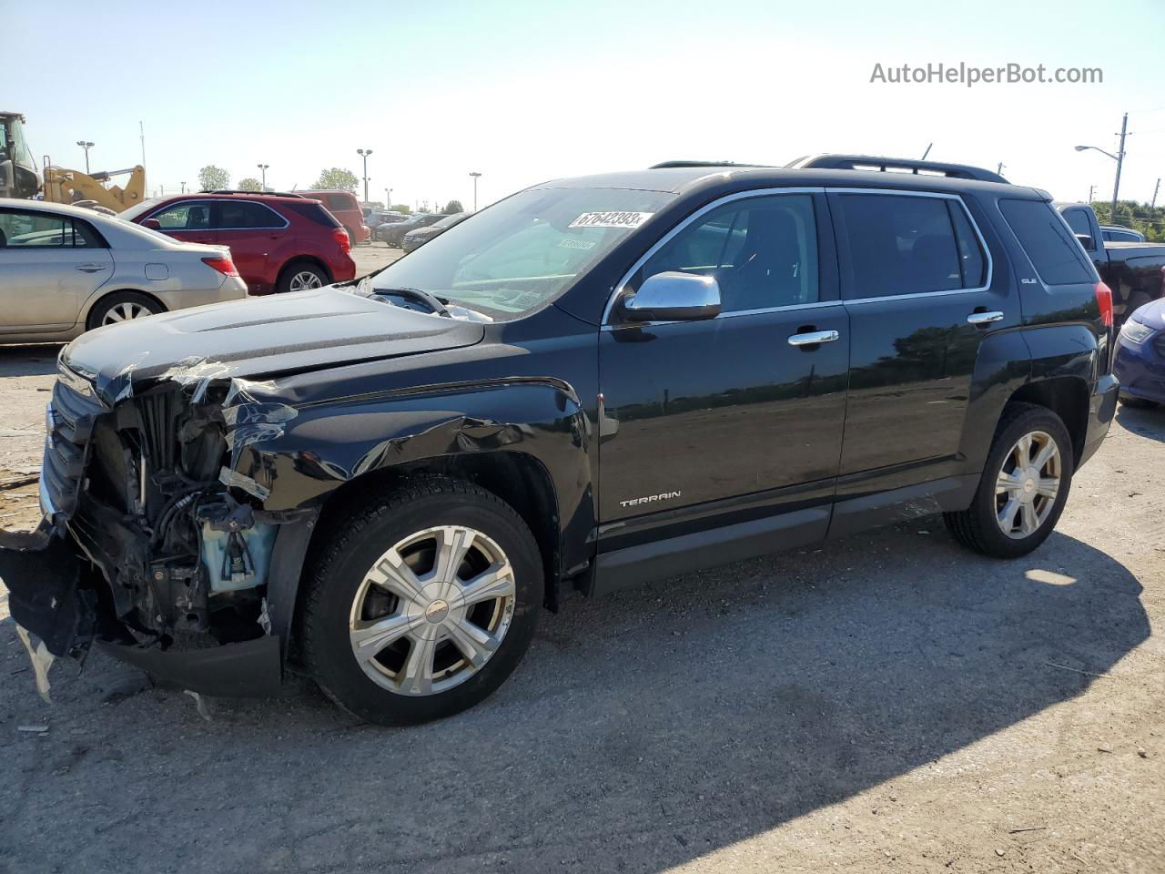 2016 Gmc Terrain Sle Черный vin: 2GKFLTEK5G6212881