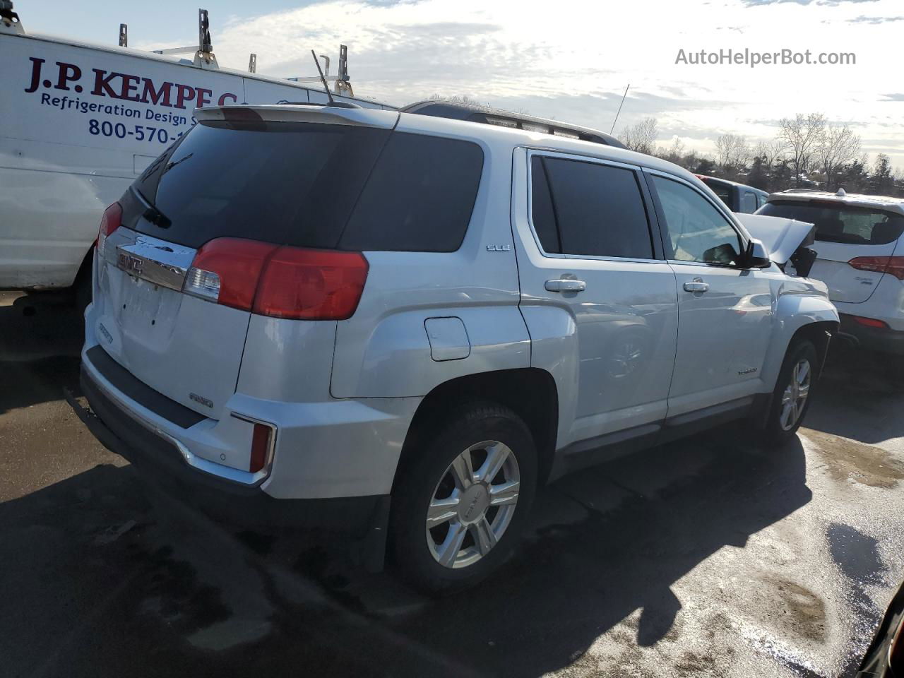 2016 Gmc Terrain Sle White vin: 2GKFLTEK5G6227865