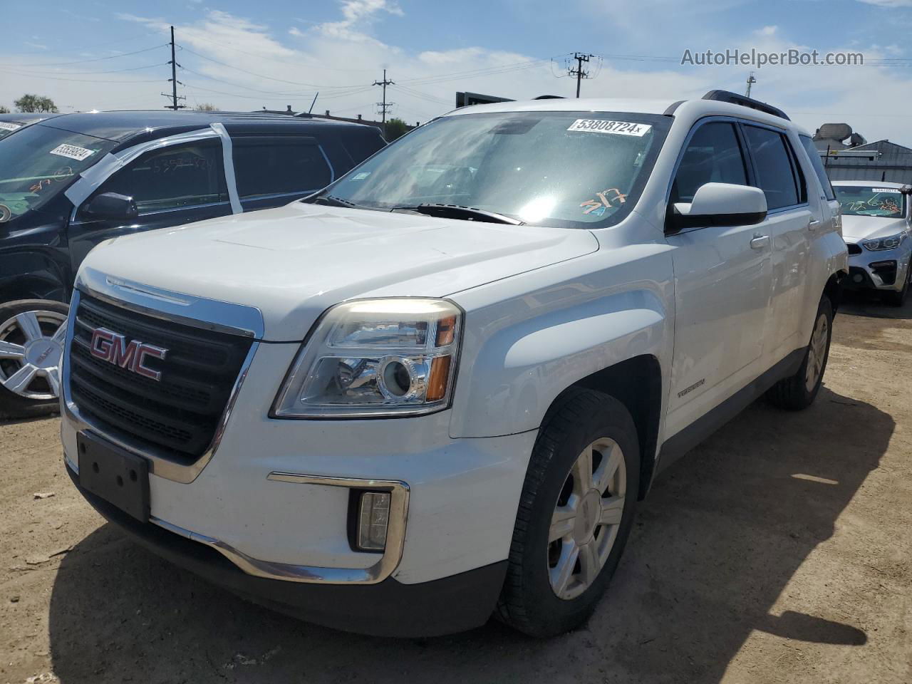 2016 Gmc Terrain Sle White vin: 2GKFLTEK5G6320546