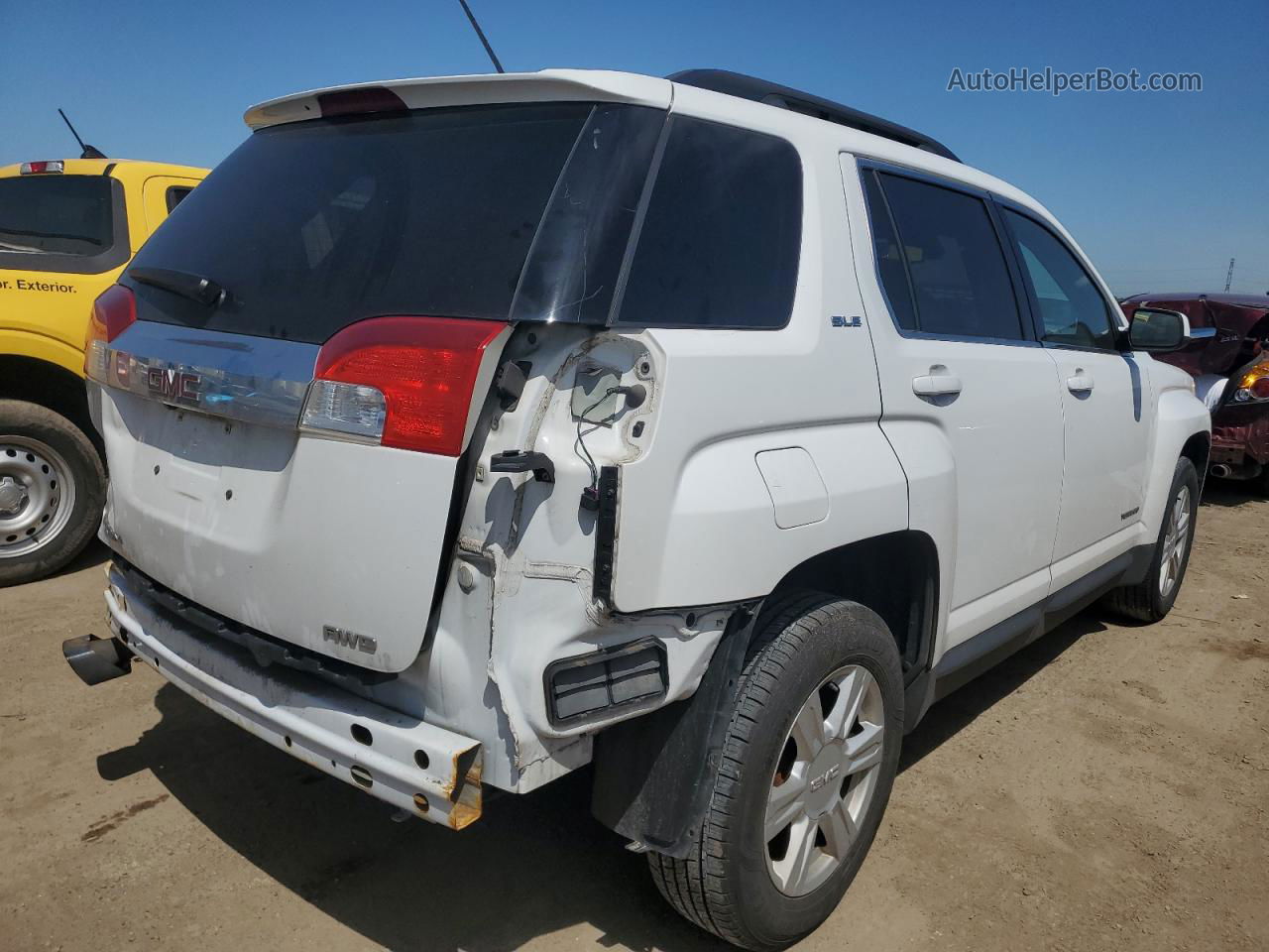 2016 Gmc Terrain Sle White vin: 2GKFLTEK5G6320546