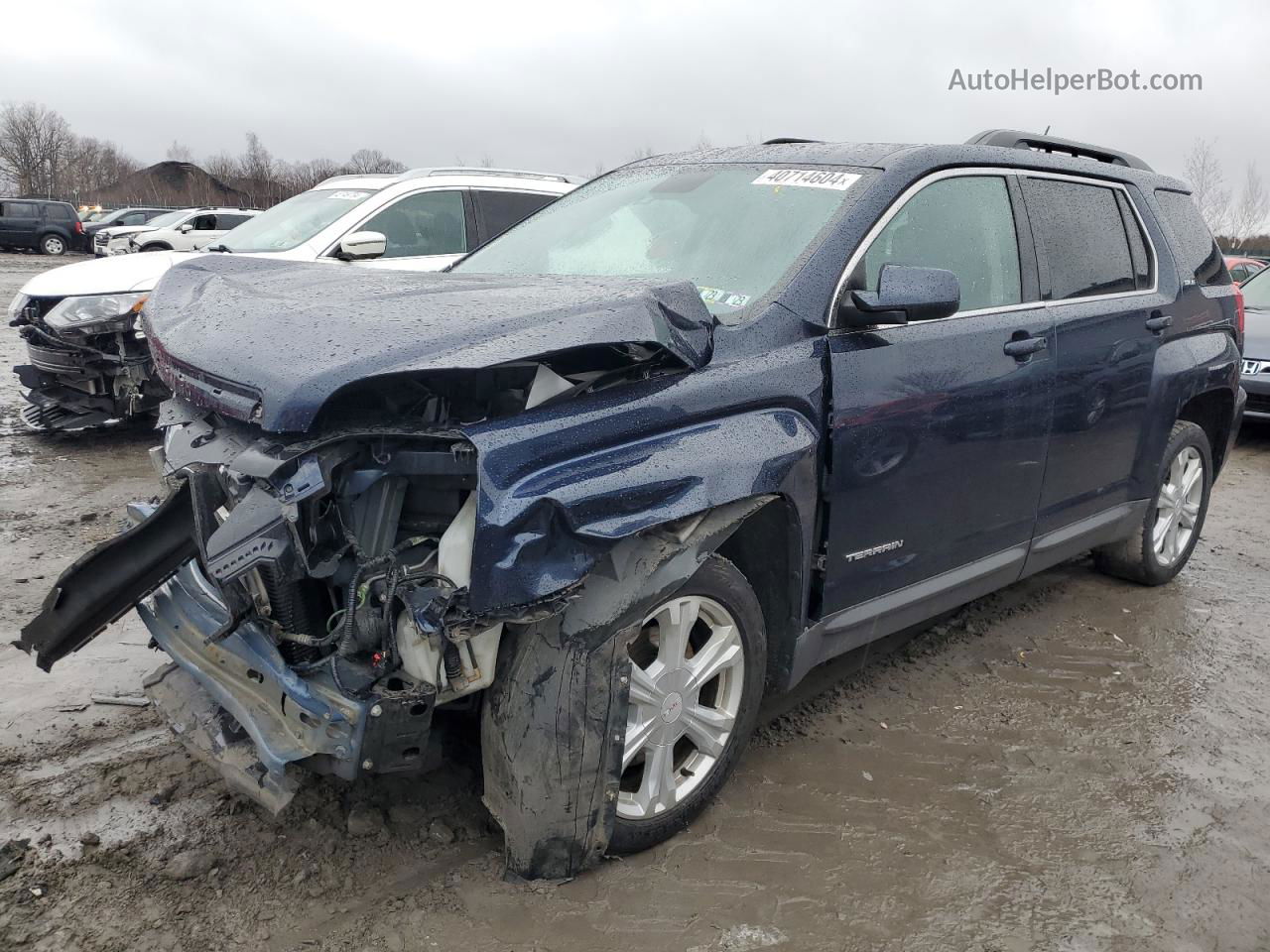 2017 Gmc Terrain Sle Blue vin: 2GKFLTEK5H6193508