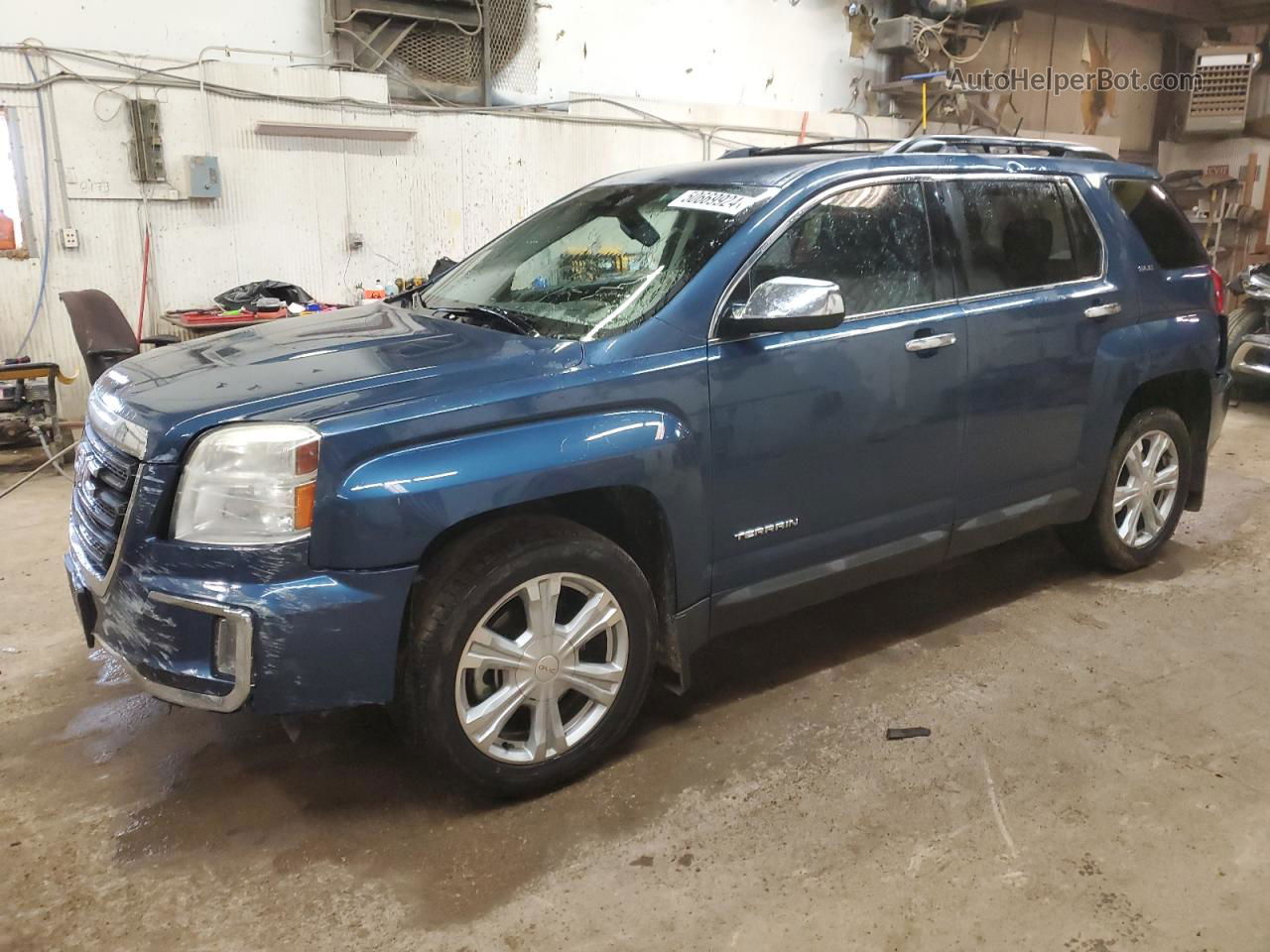 2016 Gmc Terrain Sle Синий vin: 2GKFLTEK6G6124440