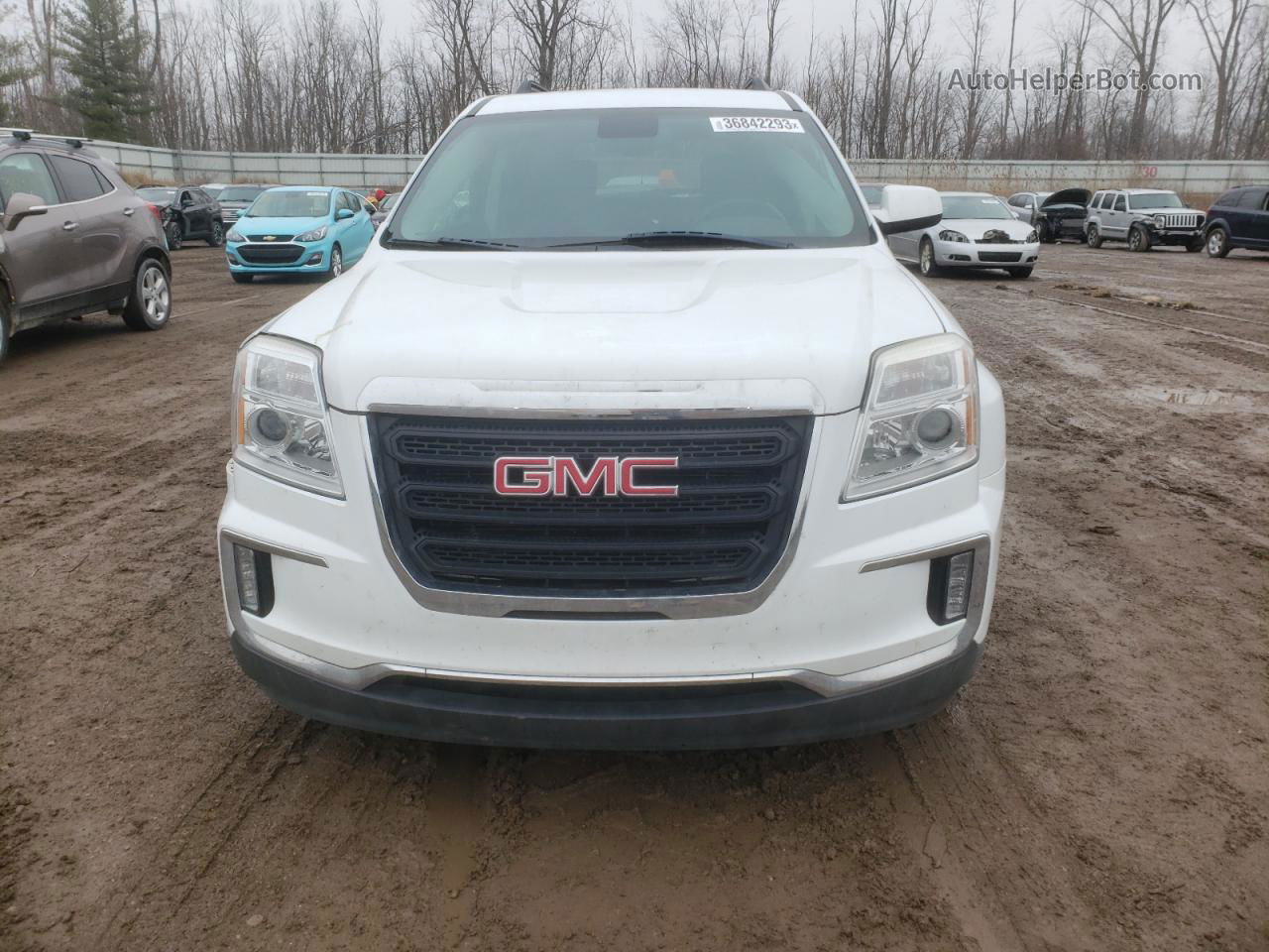 2017 Gmc Terrain Sle White vin: 2GKFLTEK6H6274288