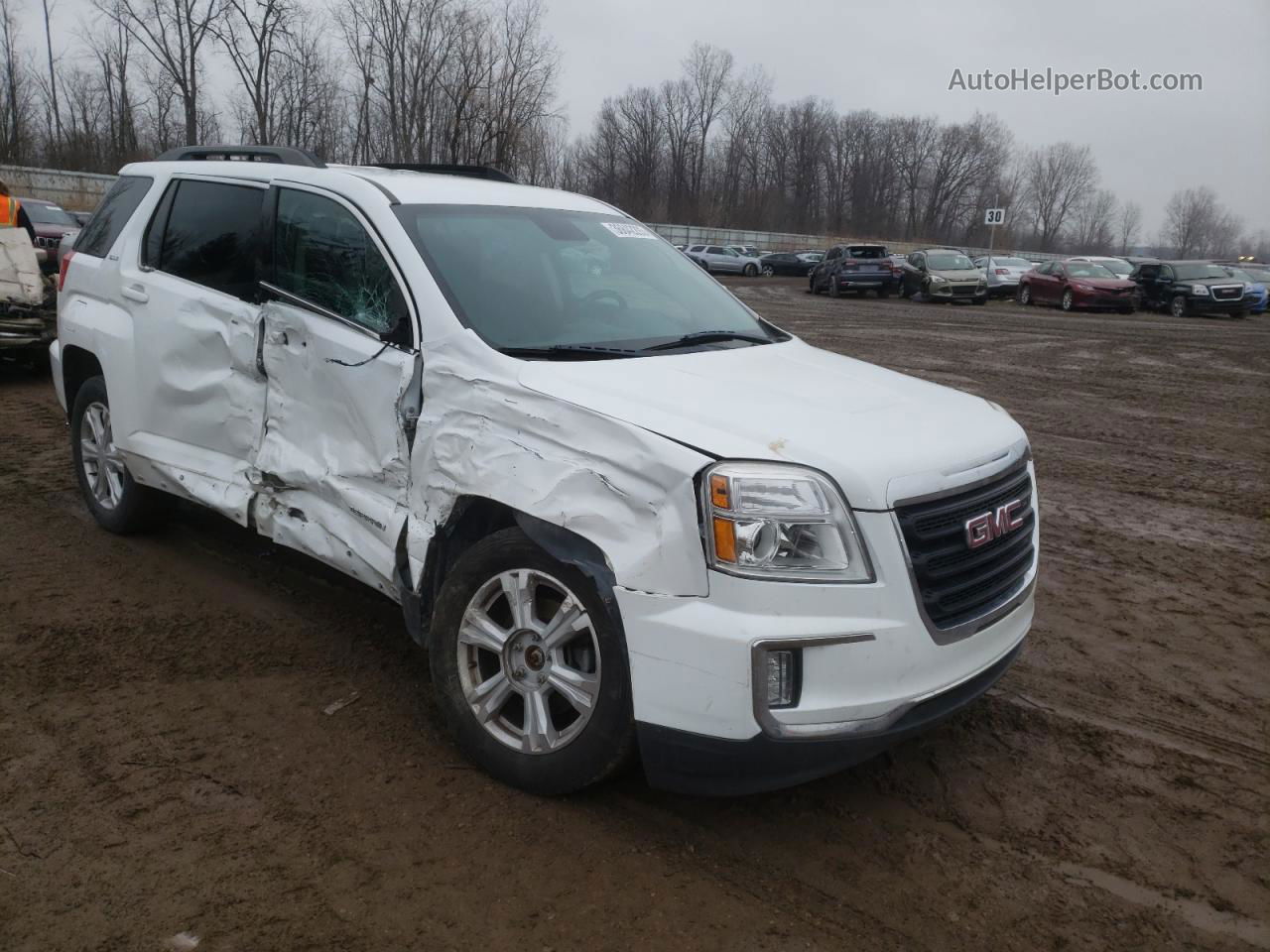 2017 Gmc Terrain Sle White vin: 2GKFLTEK6H6274288