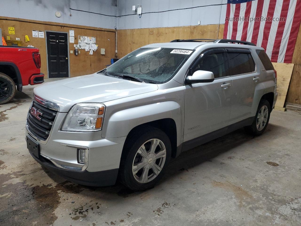 2017 Gmc Terrain Sle Silver vin: 2GKFLTEK6H6338412